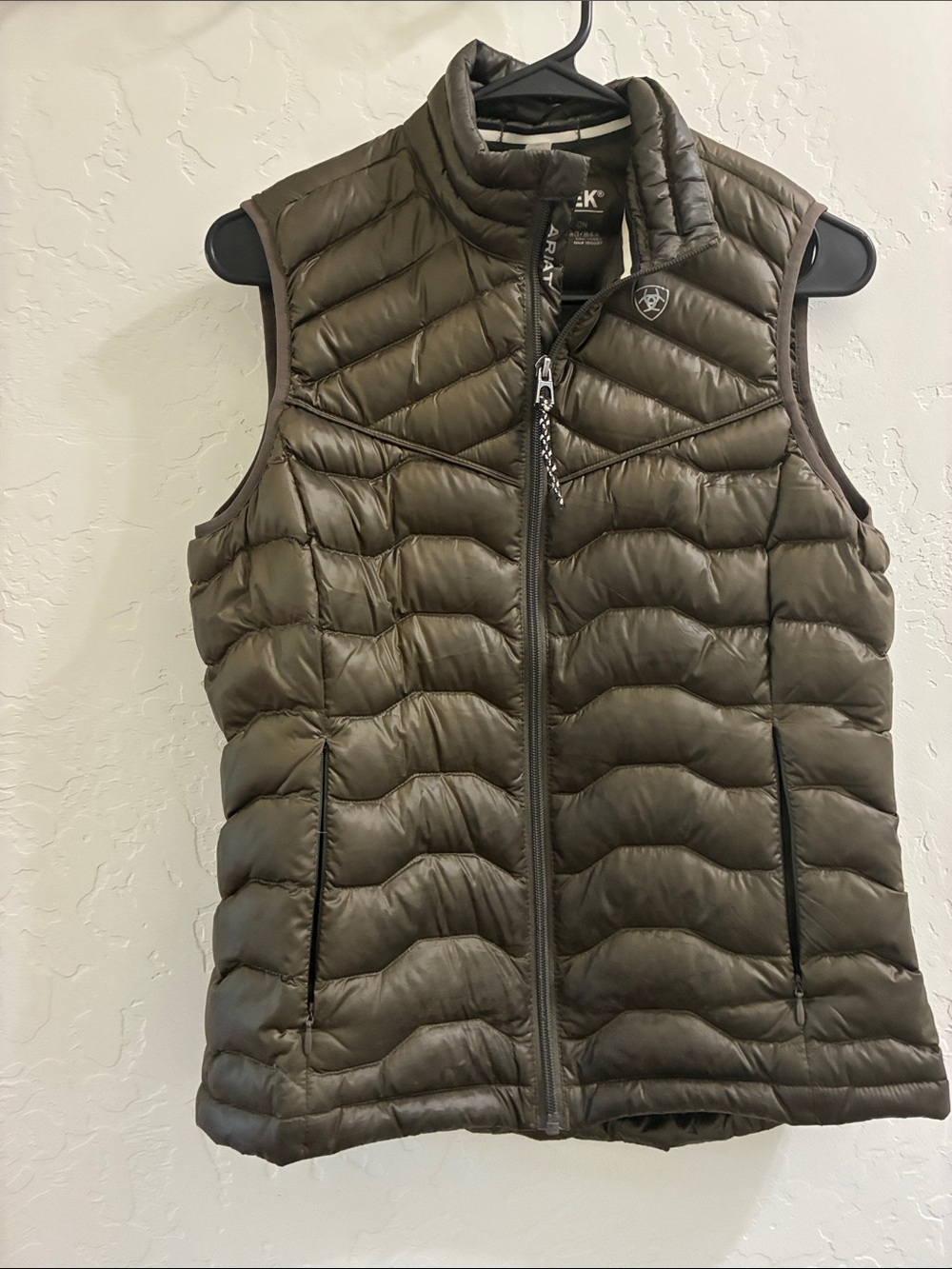Ariat Olive Green Quilted Puffer Vest